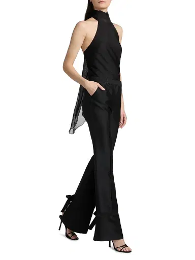 PRABAL GURUNG Women's Tie Cuff Trousers | Thumbnail 2 PRABAL GURUNG Women's Tie Cuff Trousers | Thumbnail 2