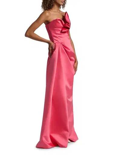 Atelier Prabal Gurung Women's Tamara Satin Strapless Gown - Rose - Size 6 | Thumbnail 4 Atelier Prabal Gurung Women's Tamara Satin Strapless Gown - Rose - Size 6 | Thumbnail 4