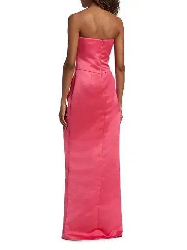 Atelier Prabal Gurung Women's Tamara Satin Strapless Gown - Rose - Size 6 | Thumbnail 5 Atelier Prabal Gurung Women's Tamara Satin Strapless Gown - Rose - Size 6 | Thumbnail 5