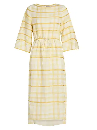 Rosie Assoulin Women's Grosgrain Ribbon Caftan Midi-Dress - Yellow - Size XS | Thumbnail 1 Rosie Assoulin Women's Grosgrain Ribbon Caftan Midi-Dress - Yellow - Size XS | Thumbnail 1