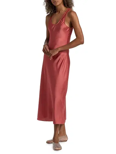 Ba&sh Women's Cloa Bias-Cut Midi-Dress - Blush | Thumbnail 2 Ba&sh Women's Cloa Bias-Cut Midi-Dress - Blush | Thumbnail 2
