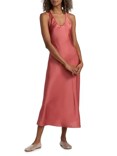 Ba&sh Women's Cloa Bias-Cut Midi-Dress - Blush | Thumbnail 3 Ba&sh Women's Cloa Bias-Cut Midi-Dress - Blush | Thumbnail 3