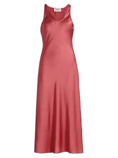 Ba&sh Women's Cloa Bias-Cut Midi-Dress - Blush | Thumbnail 1 Ba&sh Women's Cloa Bias-Cut Midi-Dress - Blush | Thumbnail 1