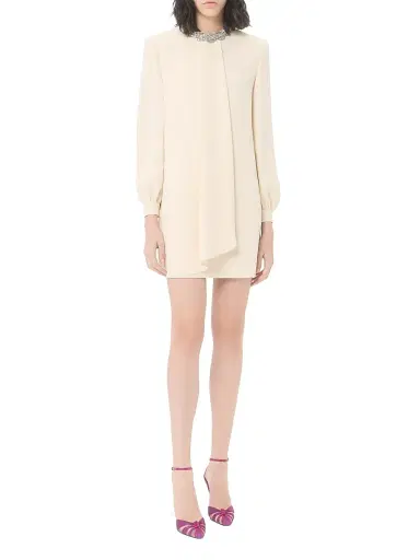 Valentino Garavani Women's Cady Couture Embroidered Dress - Coral - Size 2 | Thumbnail 2 Valentino Garavani Women's Cady Couture Embroidered Dress - Coral - Size 2 | Thumbnail 2