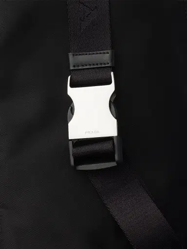 Prada Men's Re-Nylon and Saffiano Leather Shoulder Bag - Black | Thumbnail 3 Prada Men's Re-Nylon and Saffiano Leather Shoulder Bag - Black | Thumbnail 3