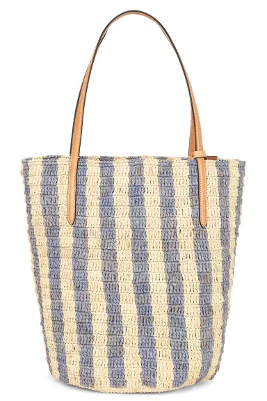 Valentino Garavani Crochet Raffia VLogo Signature Bucket Bag | Thumbnail 2 Valentino Garavani Crochet Raffia VLogo Signature Bucket Bag | Thumbnail 2
