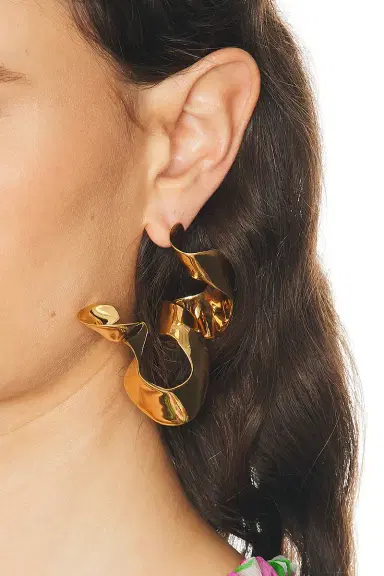 Dries Van Noten Brass Earrings | Thumbnail 2 Dries Van Noten Brass Earrings | Thumbnail 2