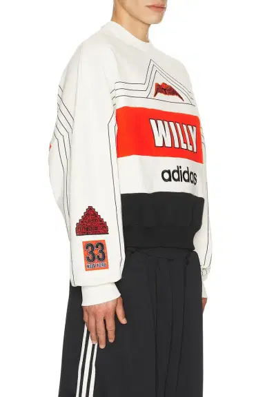 adidas Originals x Willy Chavarria NY Ball Sweatshirt | Thumbnail 2 adidas Originals x Willy Chavarria NY Ball Sweatshirt | Thumbnail 2