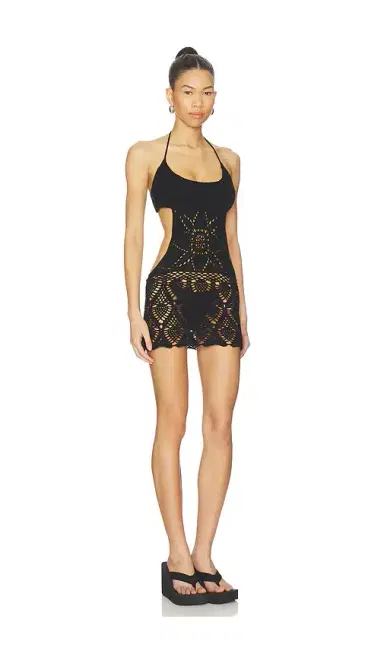 Frankies Bikinis X JENNIE Gabriella Crochet Mini Dress | Thumbnail 2 Frankies Bikinis X JENNIE Gabriella Crochet Mini Dress | Thumbnail 2