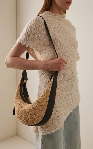 Khaite Augustina Small Raffia Crossbody Bag | Thumbnail 2 Khaite Augustina Small Raffia Crossbody Bag | Thumbnail 2