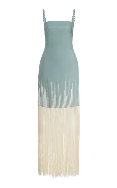 ANDRES OTALORA Exclusive Mar Caribe Fringed Linen Maxi Dress | Thumbnail 7 ANDRES OTALORA Exclusive Mar Caribe Fringed Linen Maxi Dress | Thumbnail 7