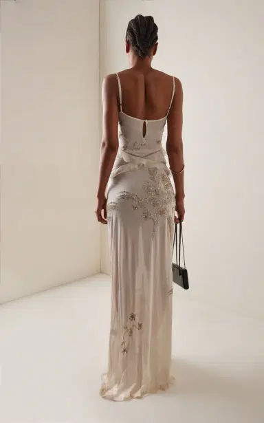 Wiederhoeft Exclusive Embellished Jersey Maxi Dress | Thumbnail 4 Wiederhoeft Exclusive Embellished Jersey Maxi Dress | Thumbnail 4