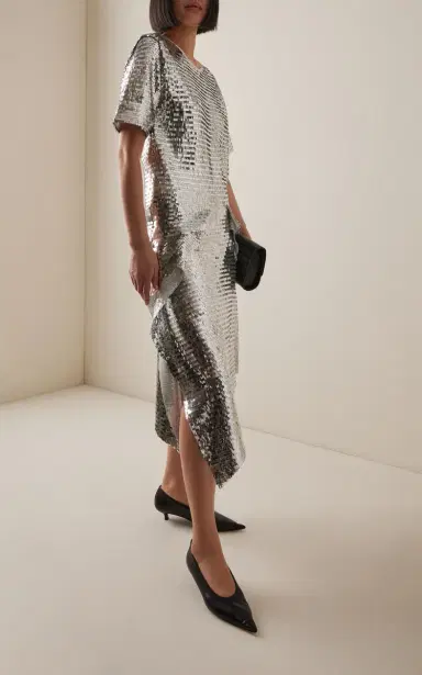 Niccolò Pasqualetti Collage Sequined Midi Skirt | Thumbnail 2 Niccolò Pasqualetti Collage Sequined Midi Skirt | Thumbnail 2