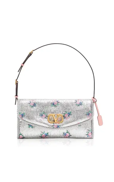 Valentino Garavani DeVain Small Floral Lurex Jacquard Shoulder Bag | Thumbnail 6 Valentino Garavani DeVain Small Floral Lurex Jacquard Shoulder Bag | Thumbnail 6