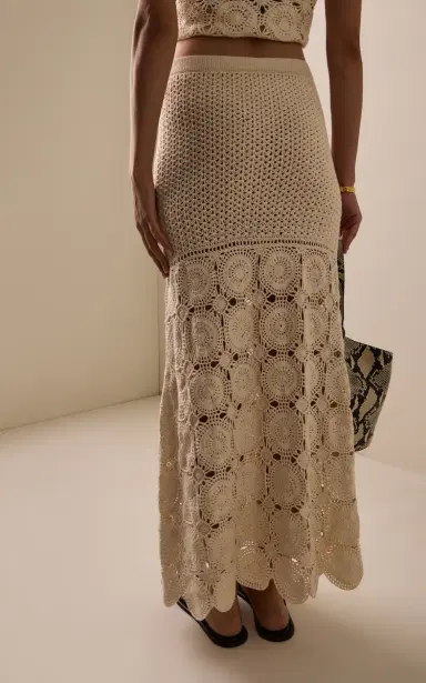 ESCVDO Siula Crocheted Cotton Maxi Skirt | Thumbnail 4 ESCVDO Siula Crocheted Cotton Maxi Skirt | Thumbnail 4