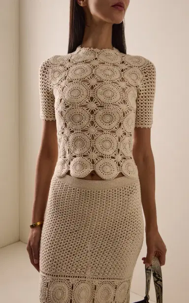 ESCVDO Siula Crocheted Cotton Top | Thumbnail 2 ESCVDO Siula Crocheted Cotton Top | Thumbnail 2