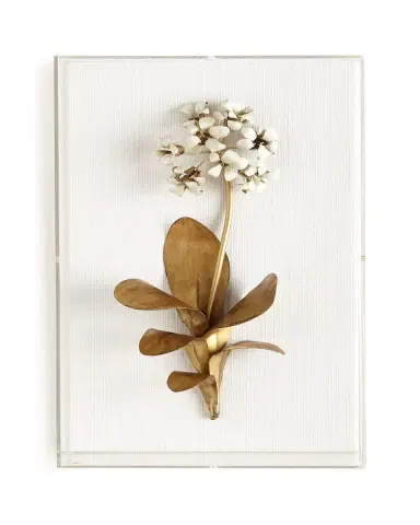 Tommy Mitchell Original Gilded Primula Study on Linen | Thumbnail 2 Tommy Mitchell Original Gilded Primula Study on Linen | Thumbnail 2
