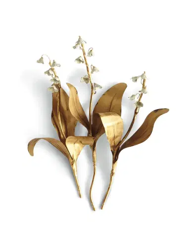 Tommy Mitchell Original Gilded Lily of the Valley on Linen | Thumbnail 2 Tommy Mitchell Original Gilded Lily of the Valley on Linen | Thumbnail 2