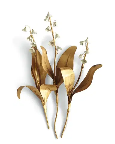 Tommy Mitchell Original Gilded Lily of the Valley on Linen | Thumbnail 1 Tommy Mitchell Original Gilded Lily of the Valley on Linen | Thumbnail 1