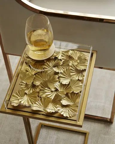 Tommy Mitchell Gilded Gingko Cocktail Table | Thumbnail 2 Tommy Mitchell Gilded Gingko Cocktail Table | Thumbnail 2