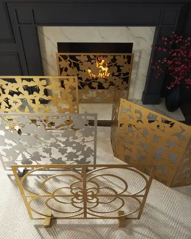 Tommy Mitchell Cherry Blossom Fireplace Screen | Thumbnail 3 Tommy Mitchell Cherry Blossom Fireplace Screen | Thumbnail 3