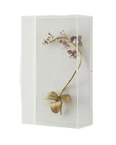 Tommy Mitchell "Gilded and Painted Orchid Study 5" Wall Decor | Thumbnail 1 Tommy Mitchell "Gilded and Painted Orchid Study 5" Wall Decor | Thumbnail 1