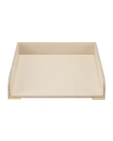 AERIN Classic Croc-Embossed Leather Paper Tray | Thumbnail 1 AERIN Classic Croc-Embossed Leather Paper Tray | Thumbnail 1