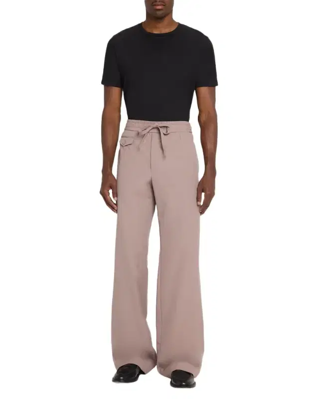 Men 's Wool Straight-Leg Trousers Men 's Wool Straight-Leg Trousers
