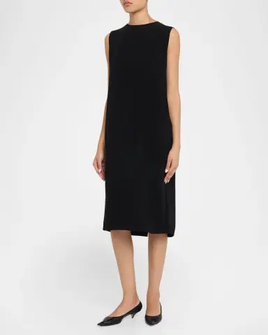 The Row Mirna Sleeveless Midi Dress with Pockets | Thumbnail 4 The Row Mirna Sleeveless Midi Dress with Pockets | Thumbnail 4
