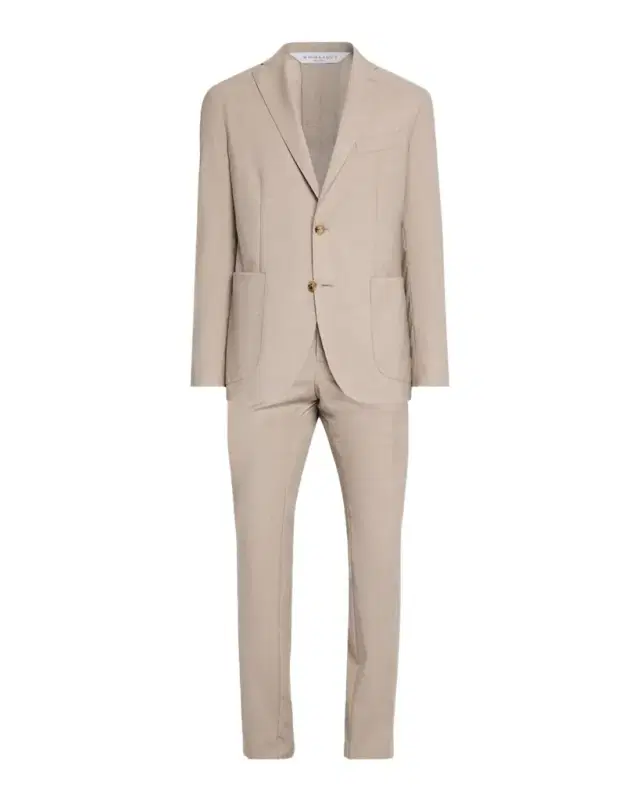 Men's Textured Wool Two-Piece Suit Men's Textured Wool Two-Piece Suit
