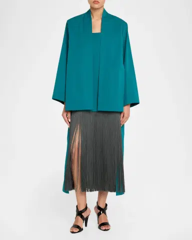 ALAÏA Asymmetric High-Low Open Jacket | Thumbnail 2 ALAÏA Asymmetric High-Low Open Jacket | Thumbnail 2