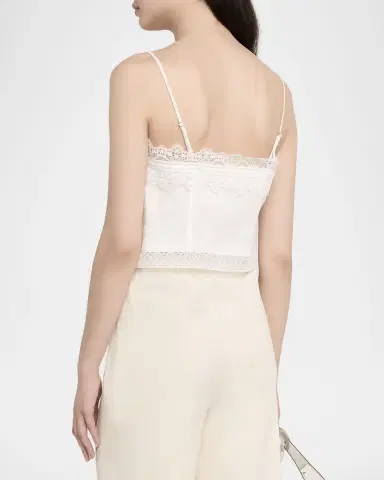 Ramy Brook Ayda Lace-Trim Linen Tank Top | Thumbnail 3 Ramy Brook Ayda Lace-Trim Linen Tank Top | Thumbnail 3