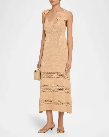Ramy Brook Camille Floral Crochet Midi Dress | Thumbnail 4 Ramy Brook Camille Floral Crochet Midi Dress | Thumbnail 4