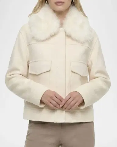 Gorski Cashmere And Wool Jacket With Detachable Goat Shearling Collar | Thumbnail 5 Gorski Cashmere And Wool Jacket With Detachable Goat Shearling Collar | Thumbnail 5