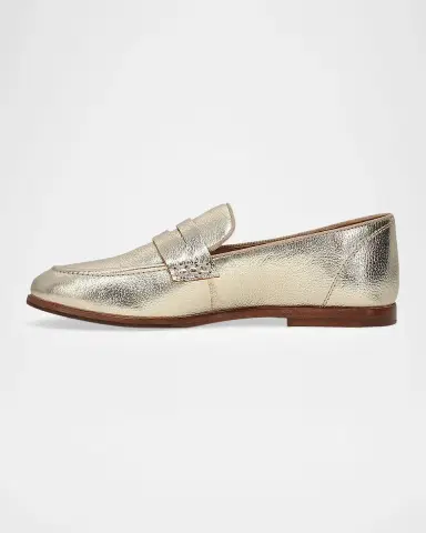 Frye Faith Metallic Leather Penny Loafers | Thumbnail 3 Frye Faith Metallic Leather Penny Loafers | Thumbnail 3
