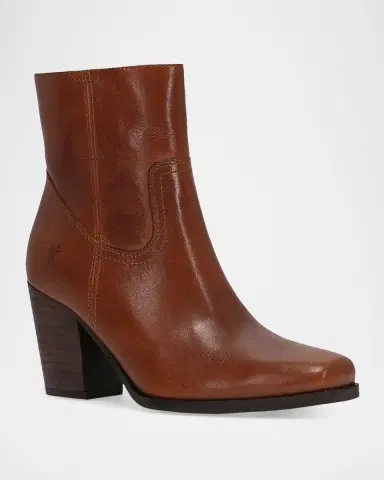 Frye Shiloh Waxy Full-Grain Leather Zip Booties | Thumbnail 2 Frye Shiloh Waxy Full-Grain Leather Zip Booties | Thumbnail 2