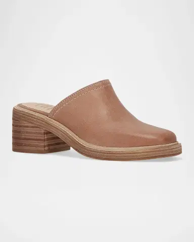 Frye 65mm Kate Vintage Oiled Leather Mules | Thumbnail 2 Frye 65mm Kate Vintage Oiled Leather Mules | Thumbnail 2