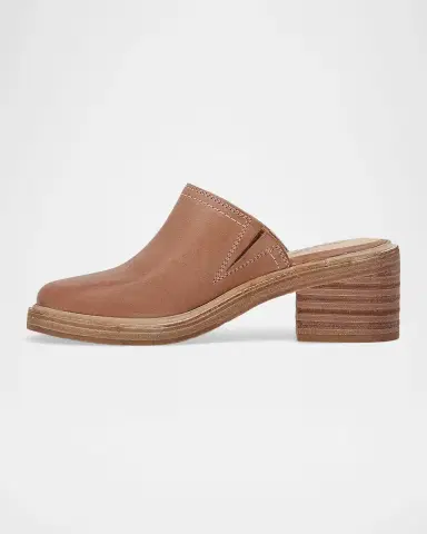 Frye 65mm Kate Vintage Oiled Leather Mules | Thumbnail 3 Frye 65mm Kate Vintage Oiled Leather Mules | Thumbnail 3