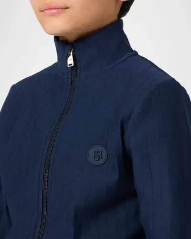 BOSS Boy 's Ribbed Cotton Full-Zip Cardigan, Size 4-6 | Thumbnail 5 BOSS Boy 's Ribbed Cotton Full-Zip Cardigan, Size 4-6 | Thumbnail 5