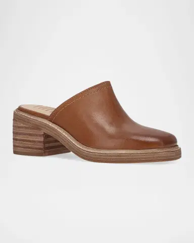 Frye 65mm Kate Leather Mules | Thumbnail 2 Frye 65mm Kate Leather Mules | Thumbnail 2
