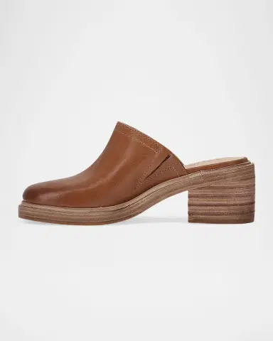 Frye 65mm Kate Leather Mules | Thumbnail 3 Frye 65mm Kate Leather Mules | Thumbnail 3