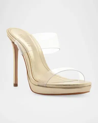 Schutz 115mm Ariella Vinyl and Metallic Leather Platform Sandals | Thumbnail 2 Schutz 115mm Ariella Vinyl and Metallic Leather Platform Sandals | Thumbnail 2