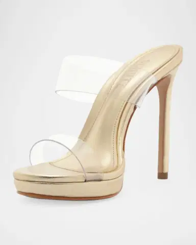 Schutz 115mm Ariella Vinyl and Metallic Leather Platform Sandals | Thumbnail 4 Schutz 115mm Ariella Vinyl and Metallic Leather Platform Sandals | Thumbnail 4