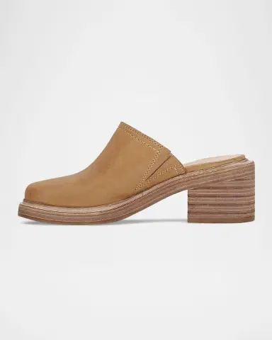 Frye 65mm Kate Oiled Leather Mules | Thumbnail 3 Frye 65mm Kate Oiled Leather Mules | Thumbnail 3
