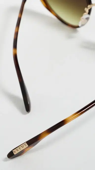Krewe Leah Sunglasses 18k & Maple One Size | Thumbnail 5 Krewe Leah Sunglasses 18k & Maple One Size | Thumbnail 5