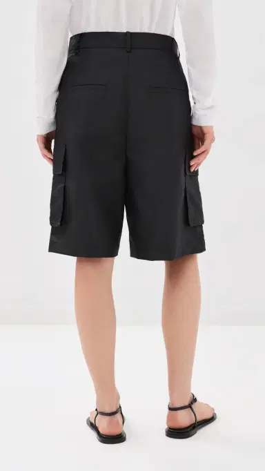 Tibi Crispy Nylon Stella Shorts Black | Thumbnail 3 Tibi Crispy Nylon Stella Shorts Black | Thumbnail 3