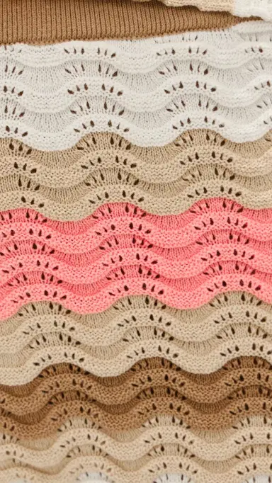 LE BOP Orla Wavy tripe Shorts Pink tripe | Thumbnail 6 LE BOP Orla Wavy tripe Shorts Pink tripe | Thumbnail 6