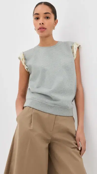 Maison Margiela Sleeveless Sweatshirt Grey Melange | Thumbnail 2 Maison Margiela Sleeveless Sweatshirt Grey Melange | Thumbnail 2