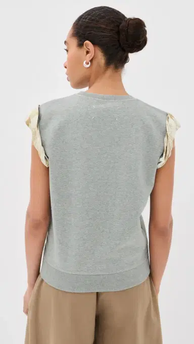 Maison Margiela Sleeveless Sweatshirt Grey Melange | Thumbnail 3 Maison Margiela Sleeveless Sweatshirt Grey Melange | Thumbnail 3