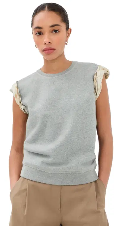 Maison Margiela Sleeveless Sweatshirt Grey Melange | Thumbnail 1 Maison Margiela Sleeveless Sweatshirt Grey Melange | Thumbnail 1